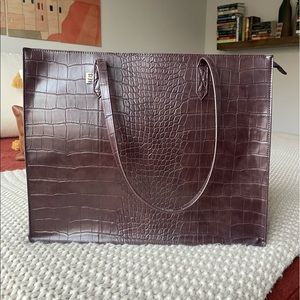 Beis Dark Brown Work Tote